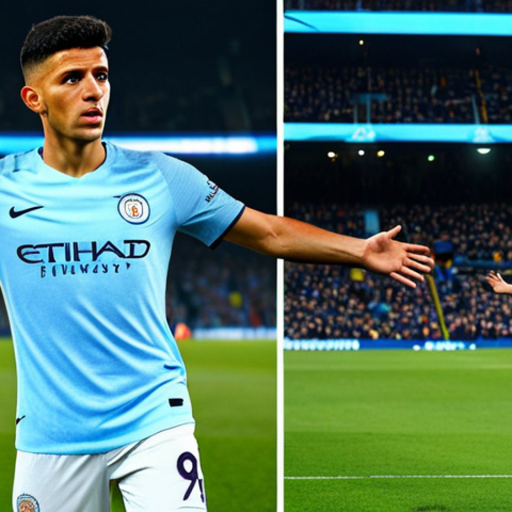 FC온라인 미드필더 추천 - Rodri - The Regista**
"A professional soccer player, Rodri, in full Manchester City kit, controllin...