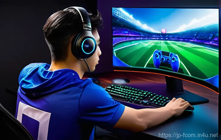 FC온라인 성공 사례 분석 - **Prompt 1: The Apex Gamer's Intense Focus**
    A highly skilled young adult male gamer, of Japanes...